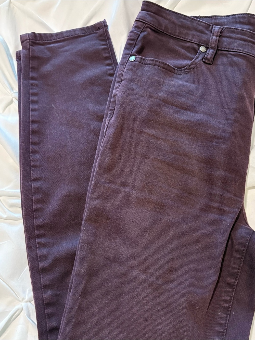 Buffalo David Bitton Hanna High Rise Soft Stretch Skinny Jeans, Aubergine size 6